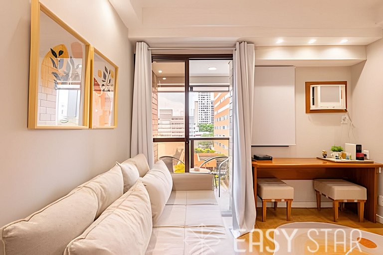 Easy Star - Charmoso flat C/Vaga em Moema - QX01I
