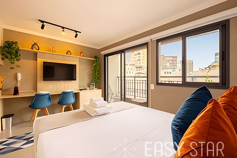 Easy Star – Charming studio in the heart of Vila Buarque – R