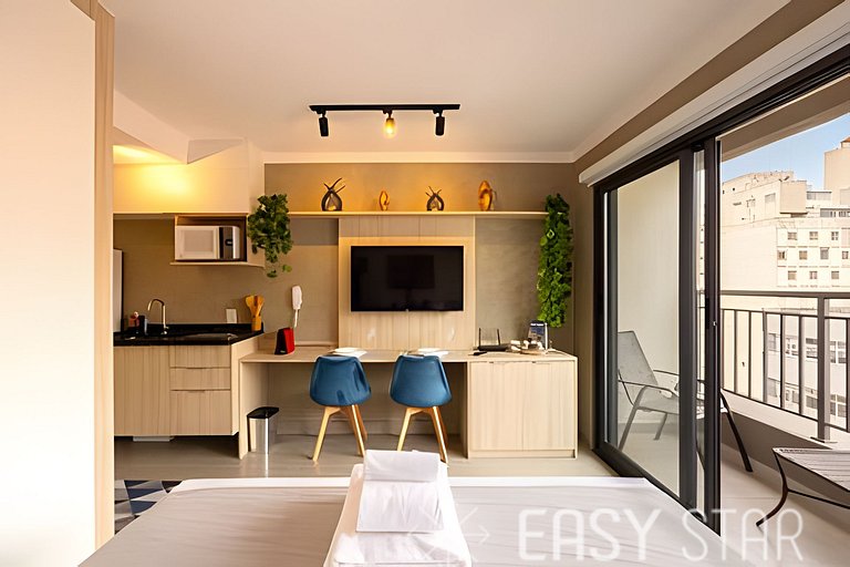 Easy Star - Charmoso studio no coração da Vila Buarque - RA0