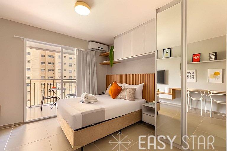 Easy Star - Lindo studio ao na avenida Vergueiro - RA03I