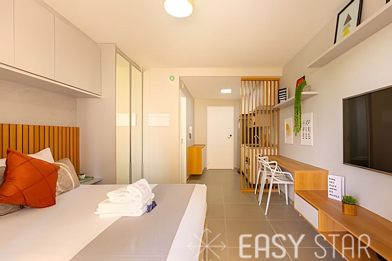 Easy Star - Lindo studio ao na avenida Vergueiro - RA03I