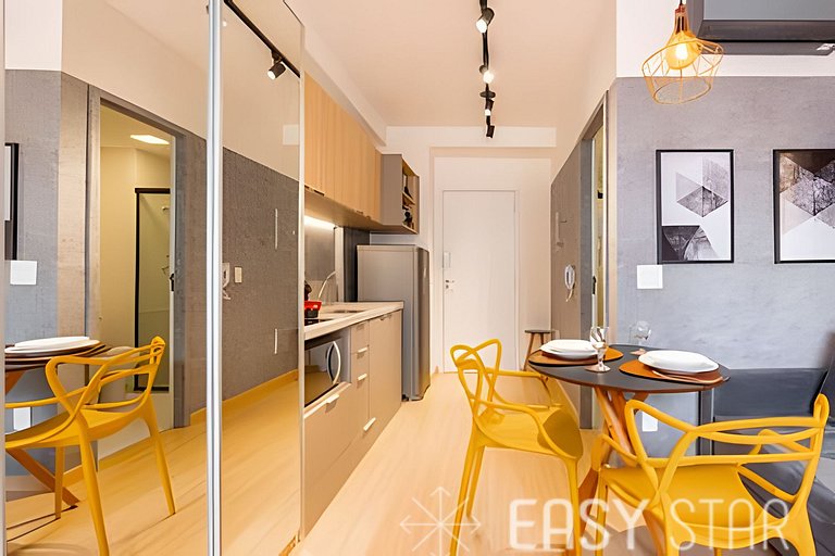 Easy Star - Lindo studio ao lado da Faria Lima - RB01I