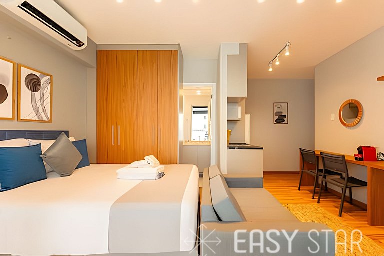 Easy Star - Lindo studio na Vieira de Morais - RH01I