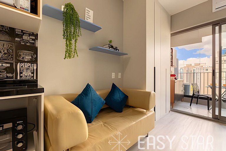 Easy Star - Studio na Vila Mariana, a 350m da estação Ana Ro