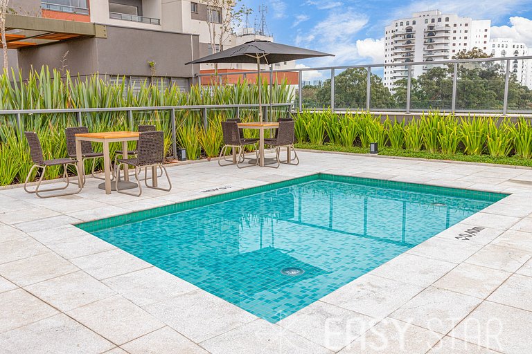 Charmoso studio no 24°andar no Alto da Boa Vista