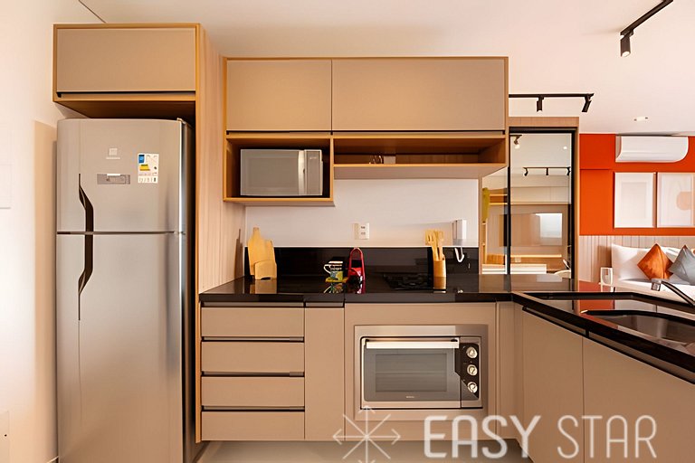 Easy Star - Belissimo apto C/Vaga no 18° andar - RQ01I