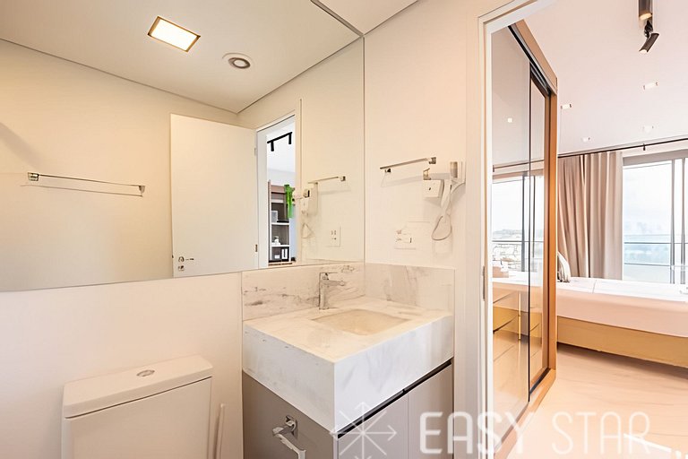 Easy Star - Belissimo apto C/Vaga no 18° andar - RQ01I