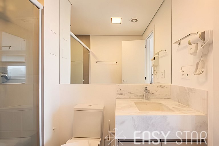 Easy Star - Belissimo apto C/Vaga no 18° andar - RQ01I