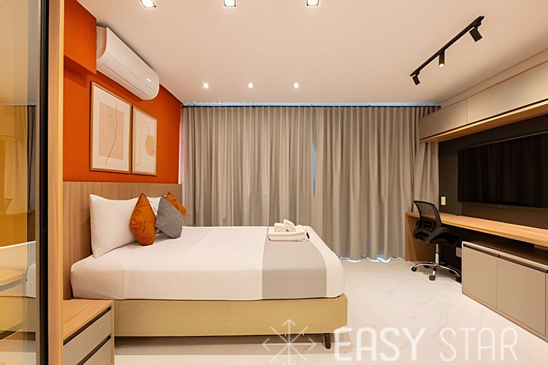 Easy Star - Belissimo apto C/Vaga no 18° andar - RQ01I
