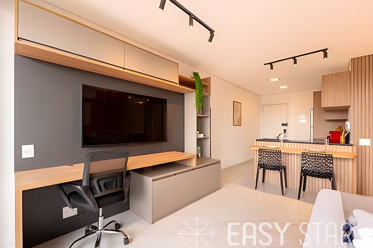 Easy Star - Belissimo apto C/Vaga no 18° andar - RQ01I