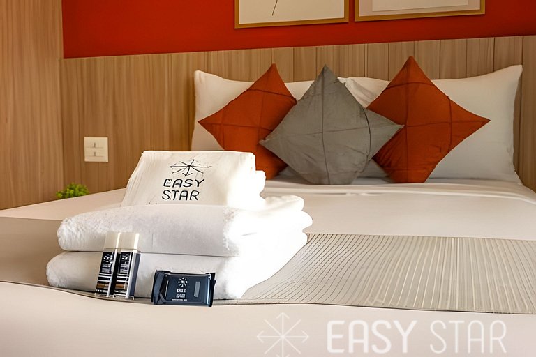 Easy Star - Belissimo apto C/Vaga no 18° andar - RQ01I