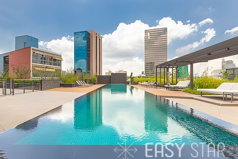 Easy Star - Belissimo apto C/Vaga no 18° andar - RQ01I