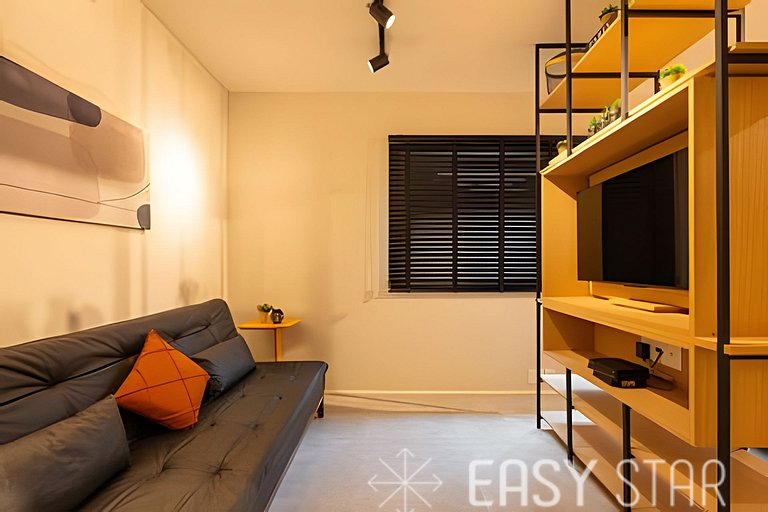 Easy Star - Lindo flat no coração do Jardins - RV01I
