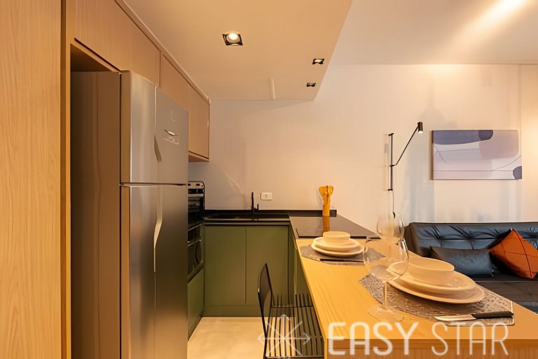 Easy Star - Lindo flat no coração do Jardins - RV01I