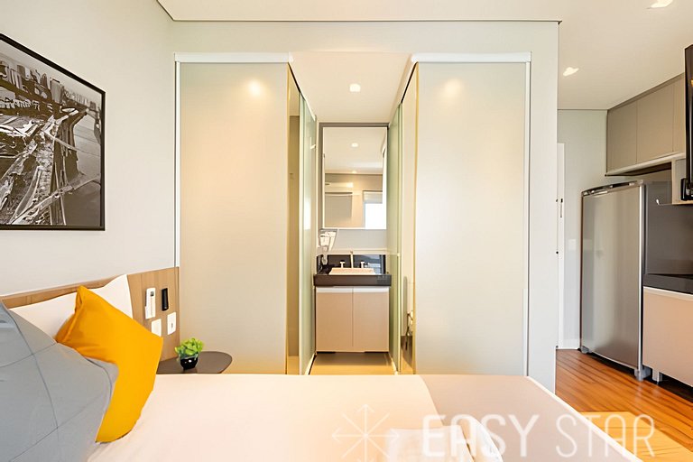 Easy Star - Belo studio C/vaga na Vila Olimpia - SC01I