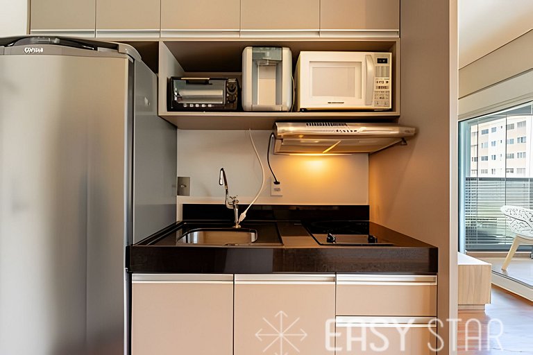 Easy Star - Belo studio C/vaga na Vila Olimpia - SC01I