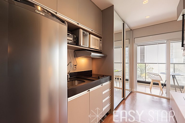 Easy Star - Belo studio C/vaga na Vila Olimpia - SC01I