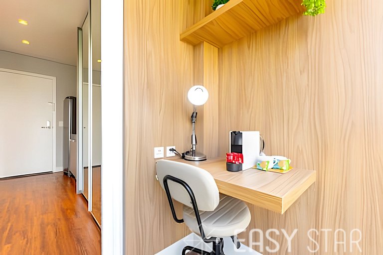Easy Star - Belo studio C/vaga na Vila Olimpia - SC01I