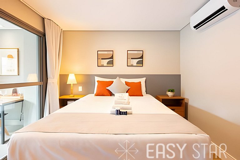Easy Star – Hermoso estudio con cama queen en el corazón de