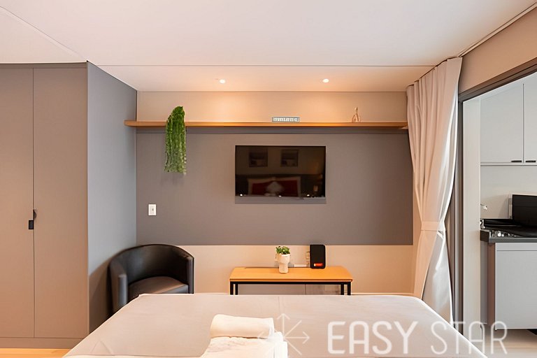 Easy Star – Hermoso estudio con cama queen en el corazón de