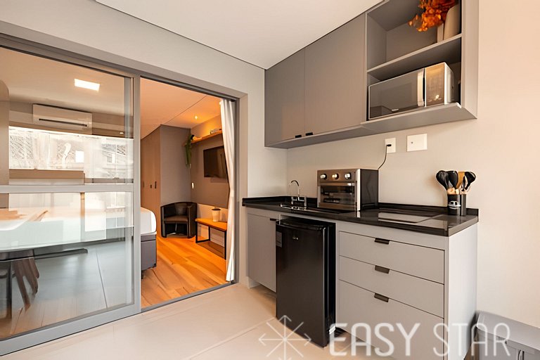 Easy Star – Hermoso estudio con cama queen en el corazón de