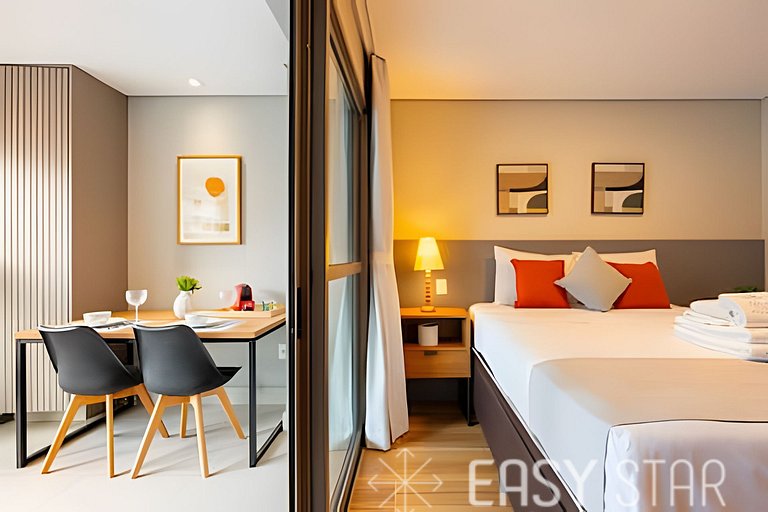 Easy Star – Hermoso estudio con cama queen en el corazón de