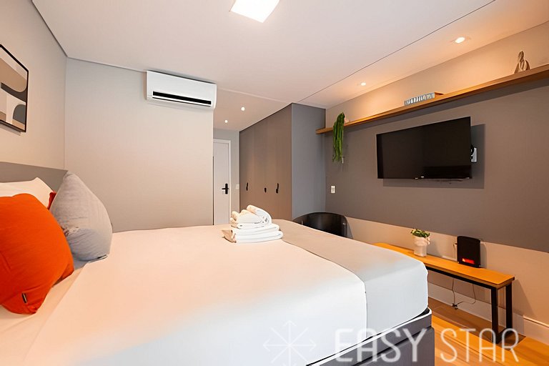 Easy Star – Hermoso estudio con cama queen en el corazón de