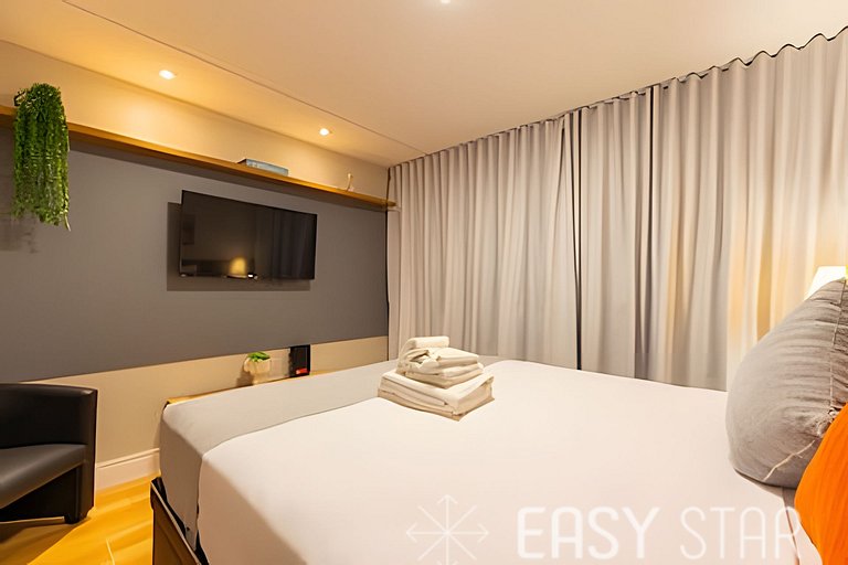 Easy Star – Hermoso estudio con cama queen en el corazón de