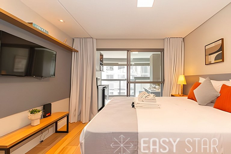 Easy Star – Hermoso estudio con cama queen en el corazón de