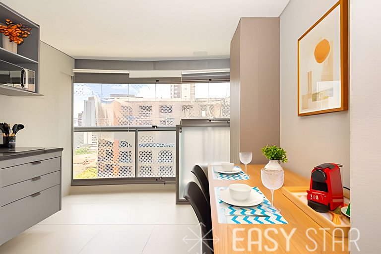 Easy Star – Beautiful studio with a queen bed in the heart o