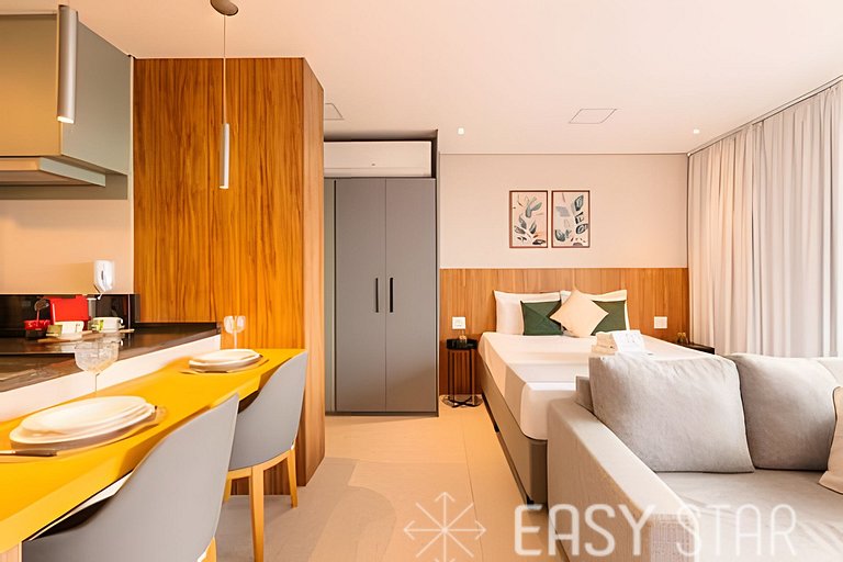 Easy Star - Belo studio no coração do Parque Jockey - SI01I