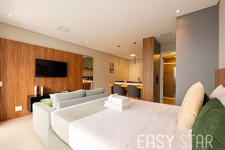 Easy Star - Belo studio no coração do Parque Jockey - SI01I
