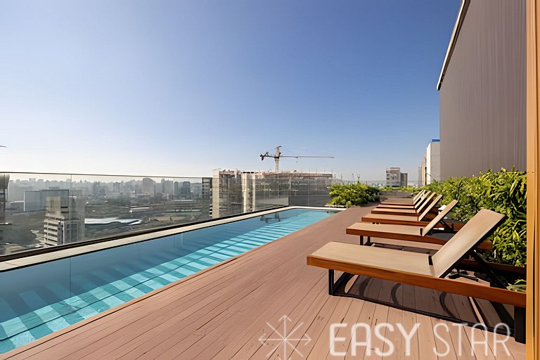 Easy Star - Fabuloso studio com mezanino em Moema - SK01I