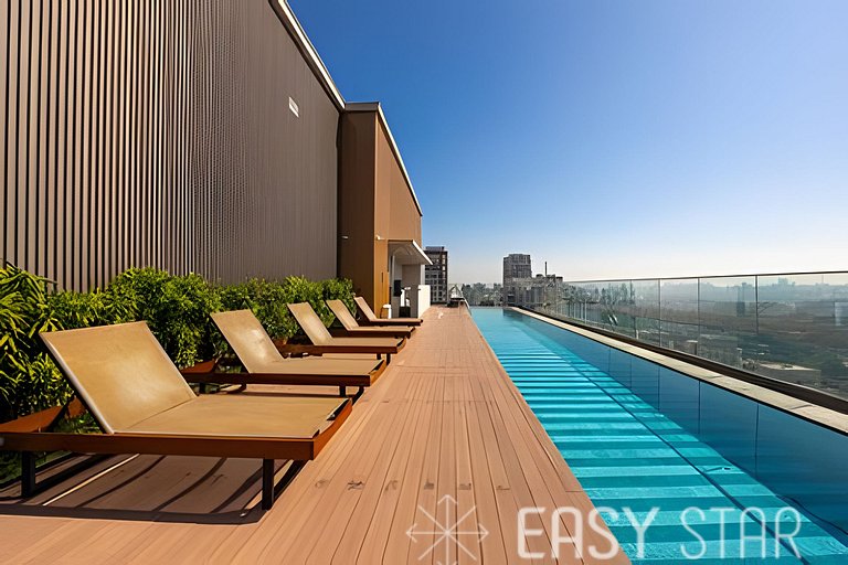 Easy Star - Fabuloso studio com mezanino em Moema - SK01I