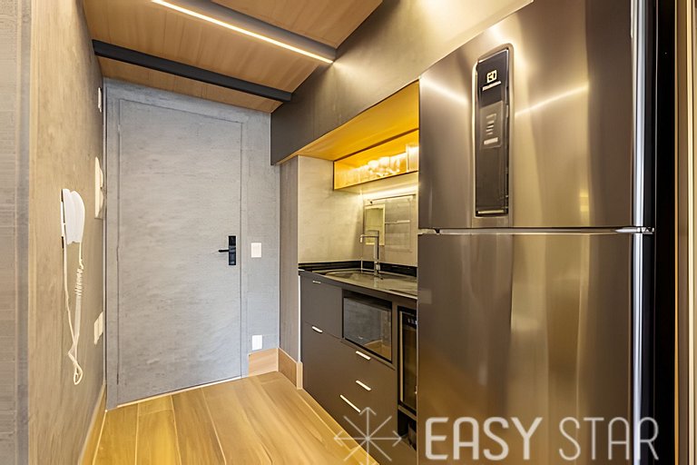 Easy Star - Charmoso studio com mezanino em Moema - SK03I