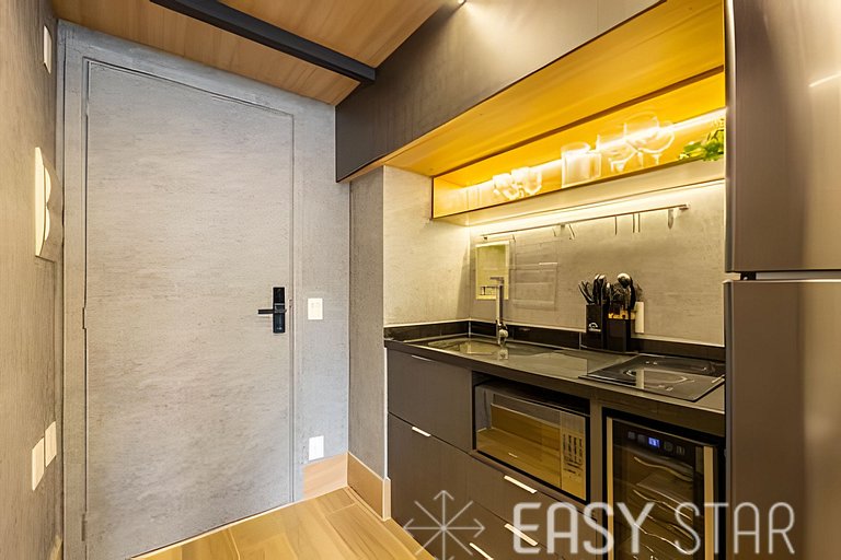Easy Star - Charmoso studio com mezanino em Moema - SK03I