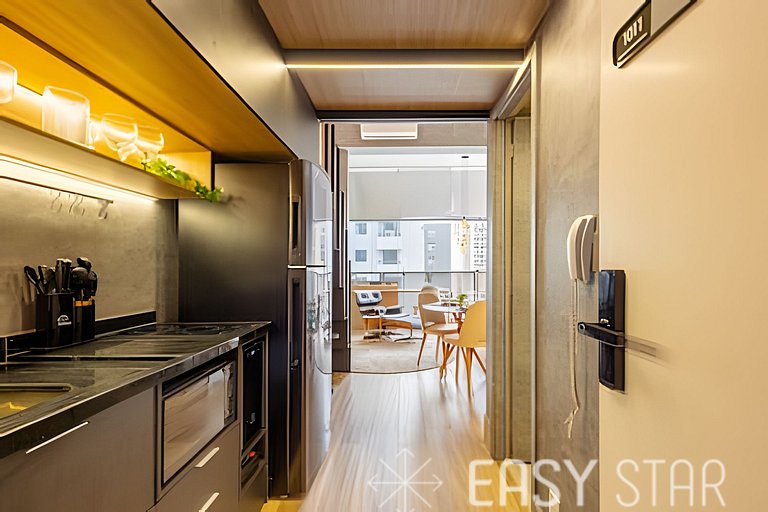 Easy Star - Charmoso studio com mezanino em Moema - SK03I