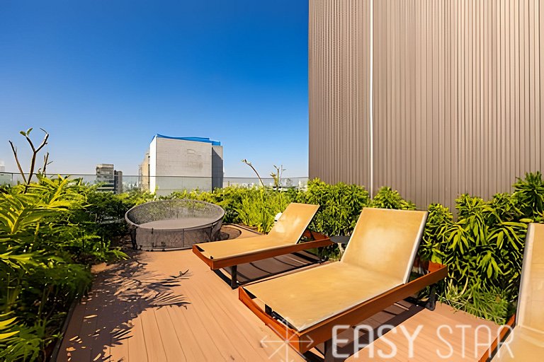 Easy Star - Charmoso studio com mezanino em Moema - SK03I