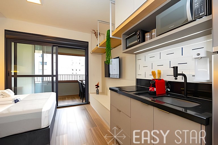 Easy Star - Lindo studio no coração do Campo Belo - SP03I