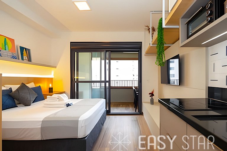 Easy Star - Lindo studio no coração do Campo Belo - SP03I