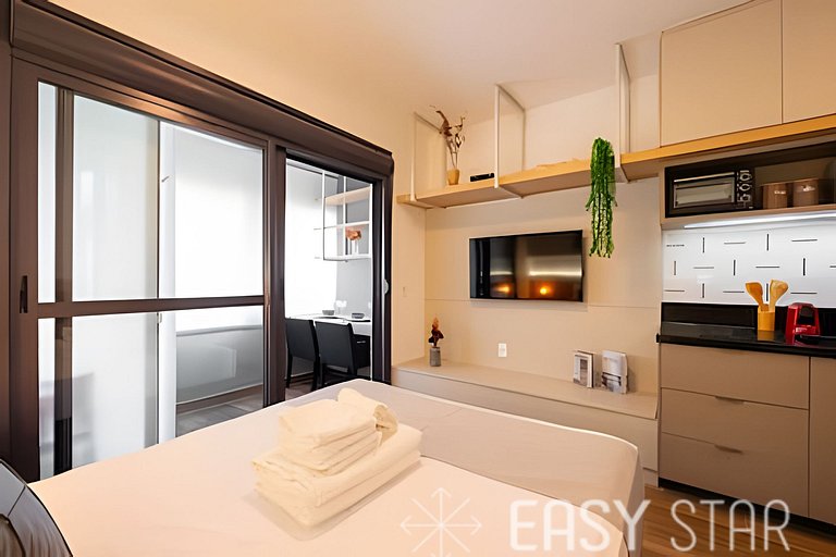 Easy Star - Lindo studio no coração do Campo Belo - SP03I