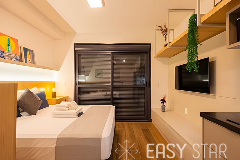 Easy Star - Lindo studio no coração do Campo Belo - SP03I