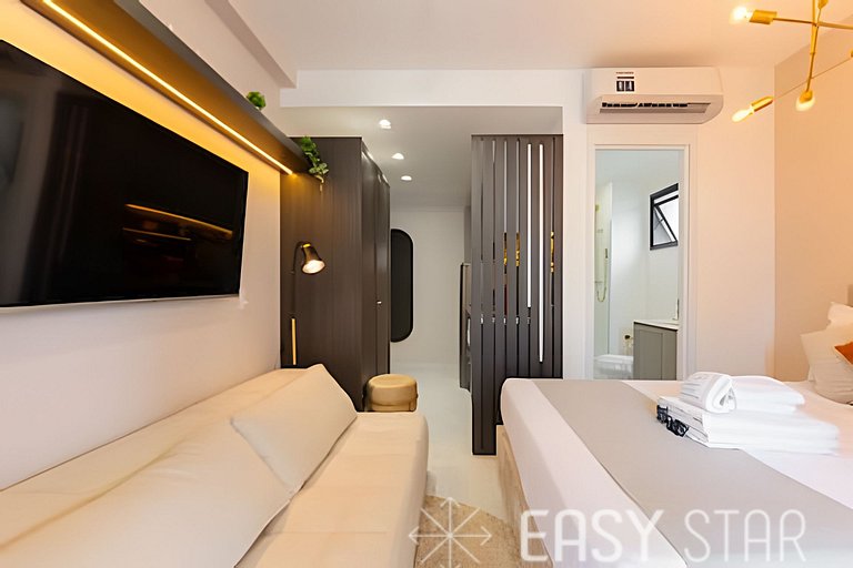 Easy Star - Belo studio ao lado da Estação Brooklin - SQ01I