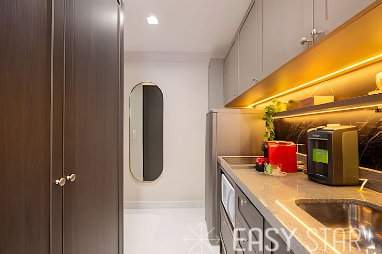 Easy Star - Belo studio ao lado da Estação Brooklin - SQ01I