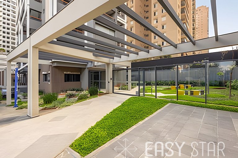 Easy Star - Belo studio ao lado da Estação Brooklin - SQ01I