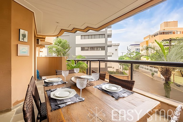 Easy Star - Charmoso apto C/ 2 vagas e 3 quartos em Enseada