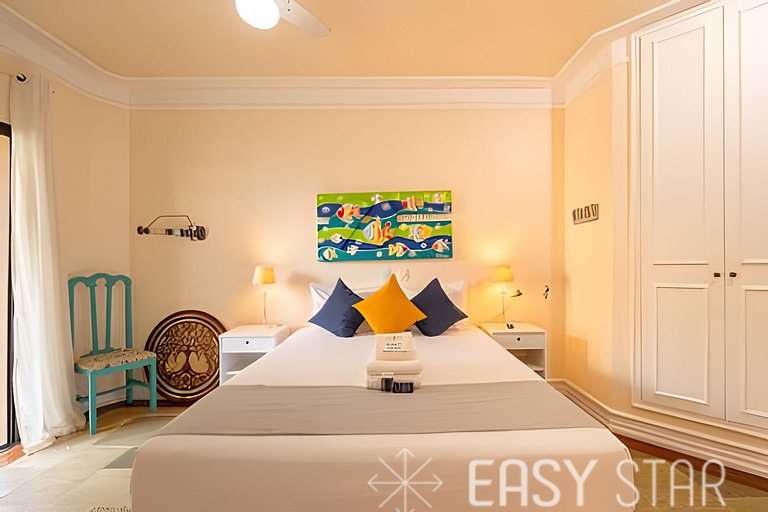 Easy Star - Charmoso apto C/ 2 vagas e 3 quartos em Enseada