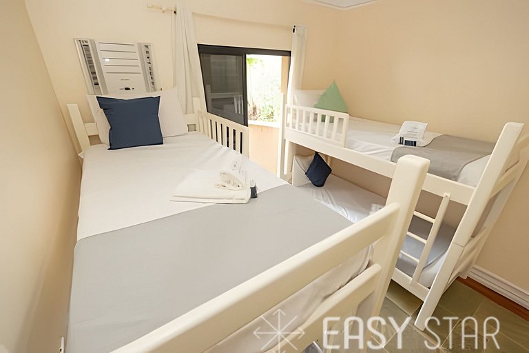 Easy Star - Charmoso apto C/ 2 vagas e 3 quartos em Enseada
