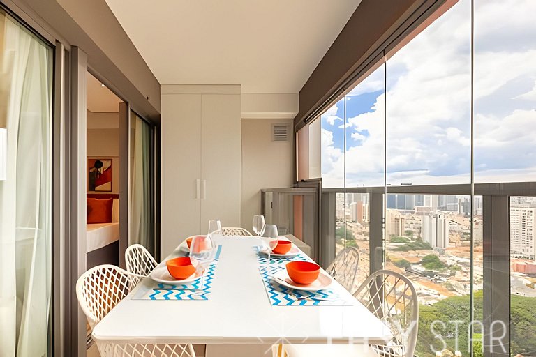 Easy Star - Charmoso apto com vista do 25° andar - SW01I