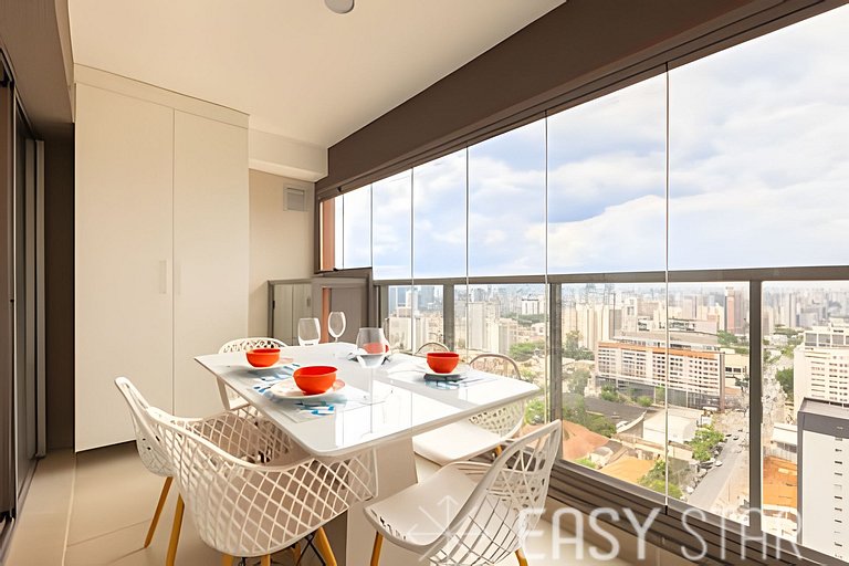 Easy Star - Charmoso apto com vista do 25° andar - SW01I